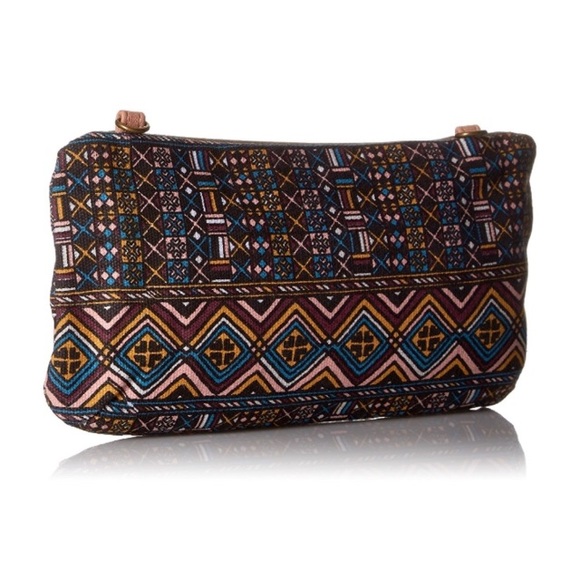 Geometric Print Zip Closure Chain Crossbody Bag - Picture 2 of 8